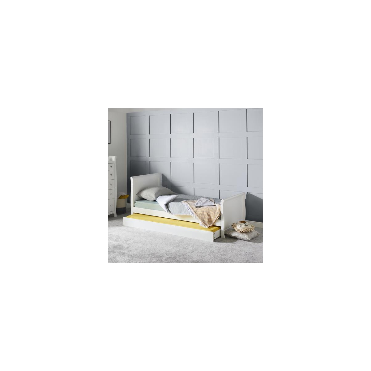 Ickle Bubba Snowdon Single Bed, Trundle and Trundle Mattress Bundle