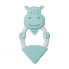 Cheeky Chompers Chewy the Hippo Textured Baby Teether
