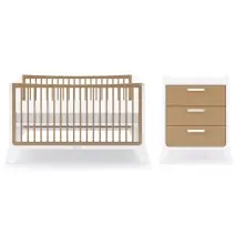 Snuz Fino 2 Piece Nursery Furniture Set-White/Natural