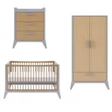 Snuz Fino 3 Piece Nursery Furniture Set-Dove