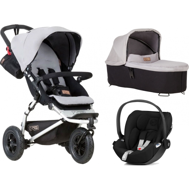 Mountain Buggy Swift V3.2 Cloud Z Travel System-Silver (2022)
