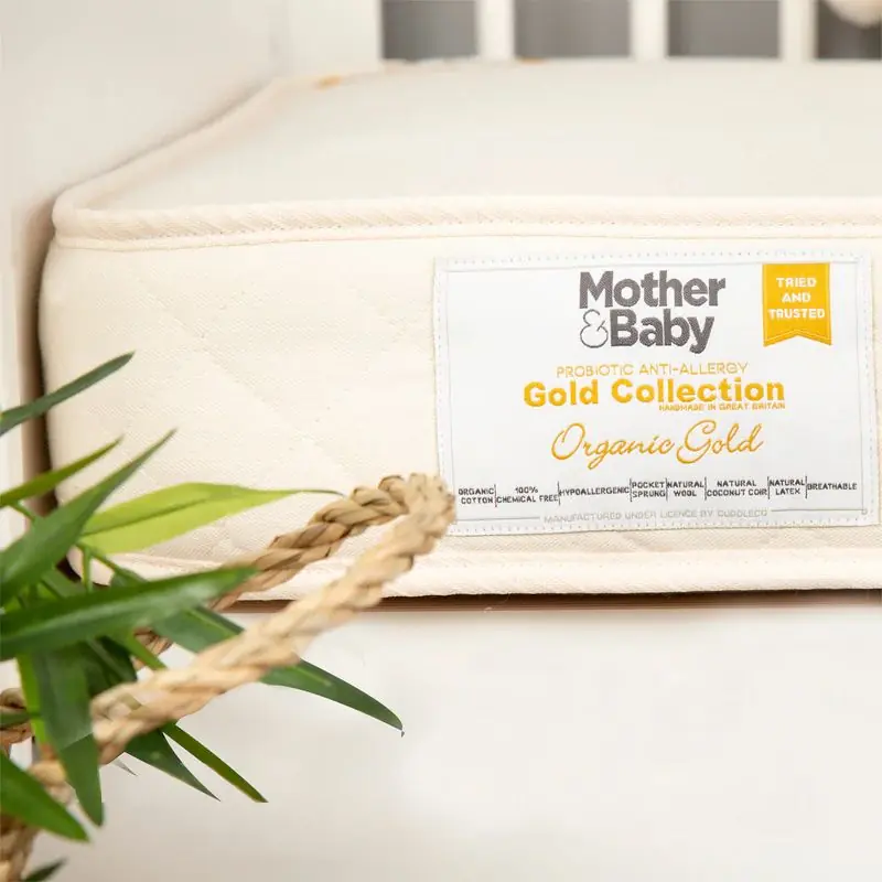 Mother & Baby Organic Gold Chemical Free Cot Bed Mattress