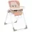 Mila Eco Leather Highchair-Pale
