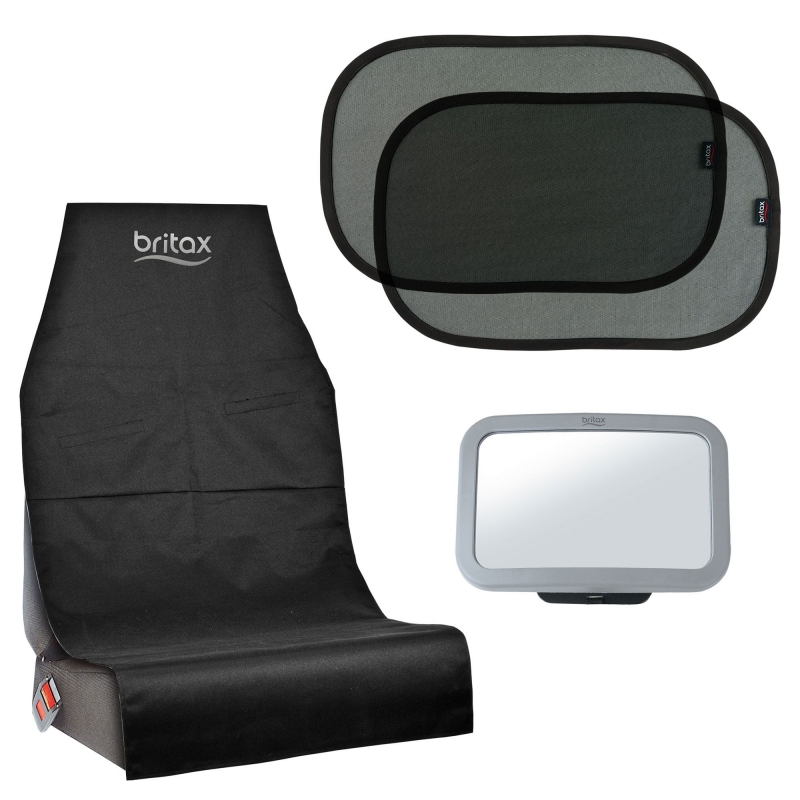 Britax  Car Seat Protector, Mirror and Shade (Pack of 3)