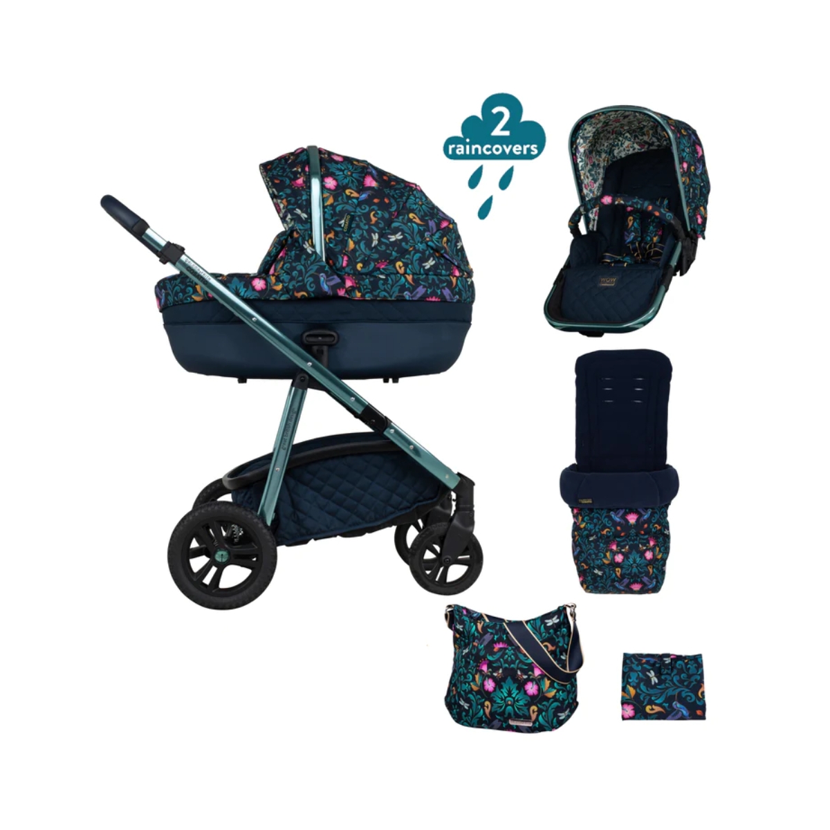 Cosatto Wow Continental Pram and Accessories Bundle
