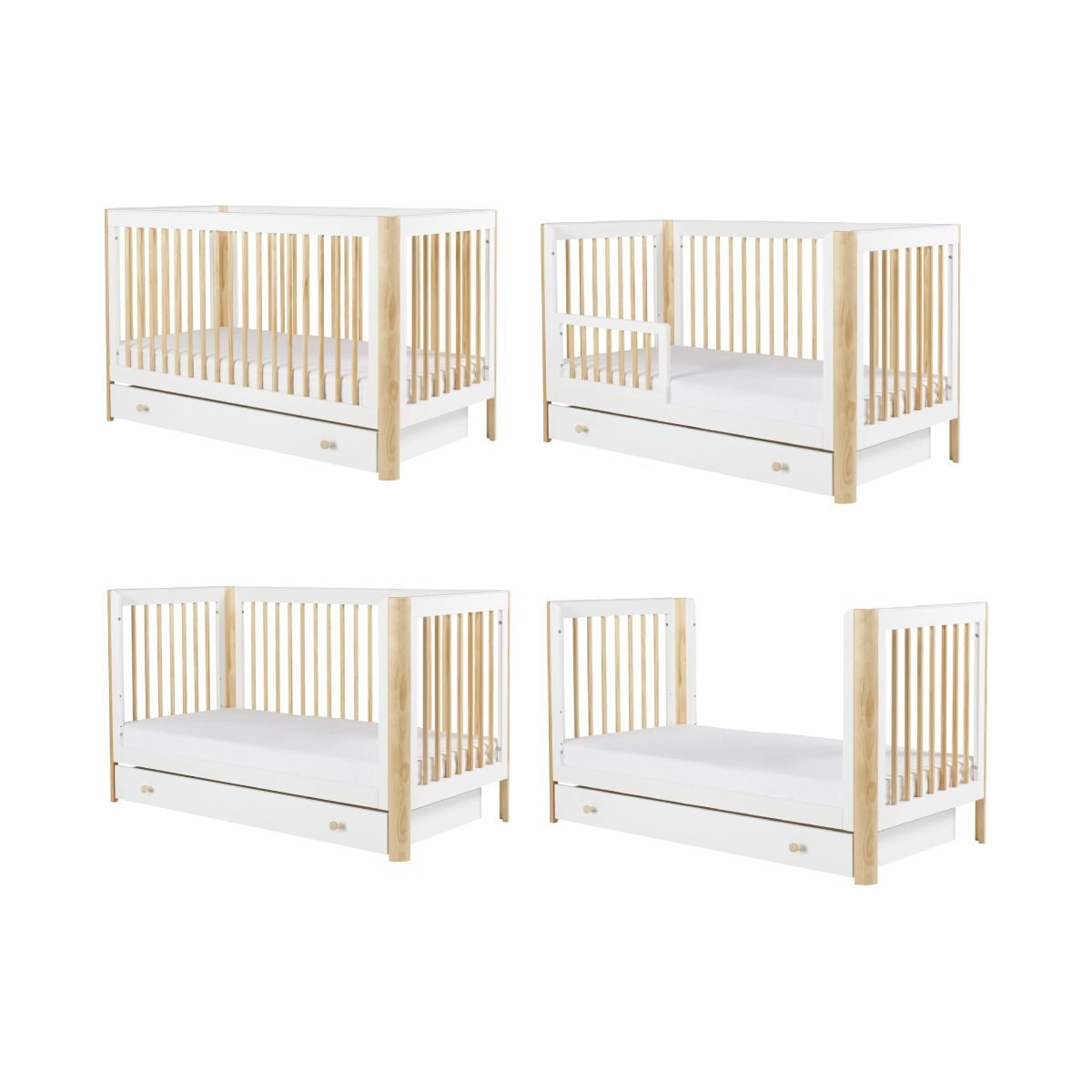 Ickle Bubba Tenby Cot Bed and Under Drawer