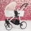 Venicci Pure 2.0 White Chassis 2in1 Pushchair-Rose