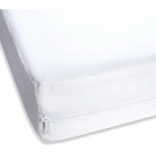 Clair De Lune Fully Enclosed Mattress Cot Protector-White