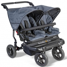 Out 'n' About GT Double Stroller-Steel Grey