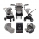 Joie Versatrax (I-Snug & I-Size) 5 Piece Travel System With isofix Base Bundle-Grey Flannel