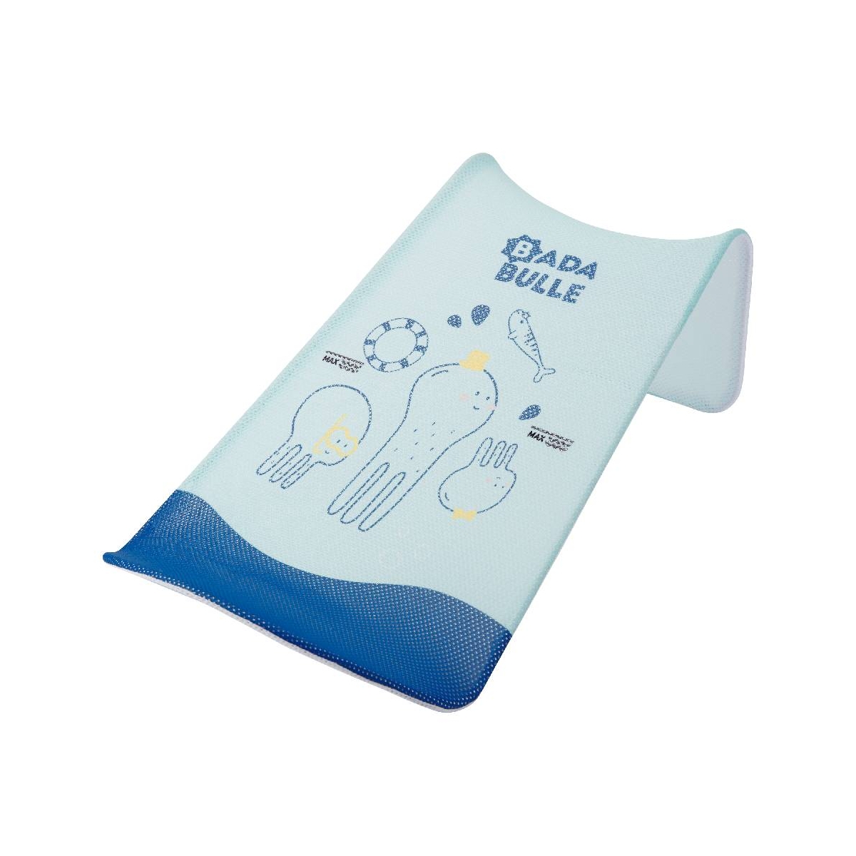 Badabulle Ergonomic Baby Bath Support Hammock/ Bath Seat - Nautical|