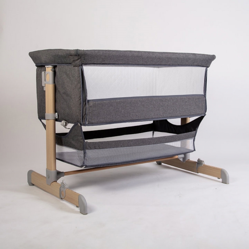 Red Kite Una Bedside CribGrey