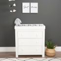 CuddleCo Aylesbury 3 Drawer Dresser & Changer-White