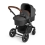 Ickle Bubba Stomp V3 Black Frame Travel System With Galaxy Carseat & Isofix Base-Graphite Grey *