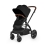 Ickle Bubba Stomp V3 Black Frame Travel System With Galaxy Carseat & Isofix Base-Black *