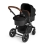 Ickle Bubba Stomp V3 Black Frame Travel System With Galaxy Carseat & Isofix Base-Black *