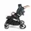 Roma Gemini Double Stroller-Jet Black
