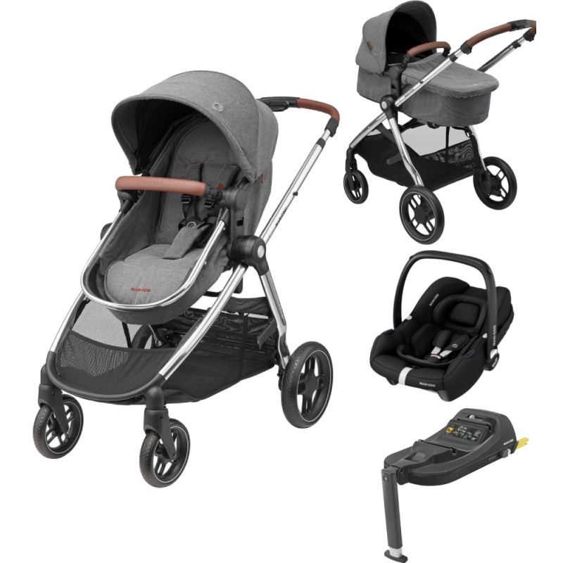 Maxi Cosi Zelia Luxe 3in1 Travel SystemTwillic Grey