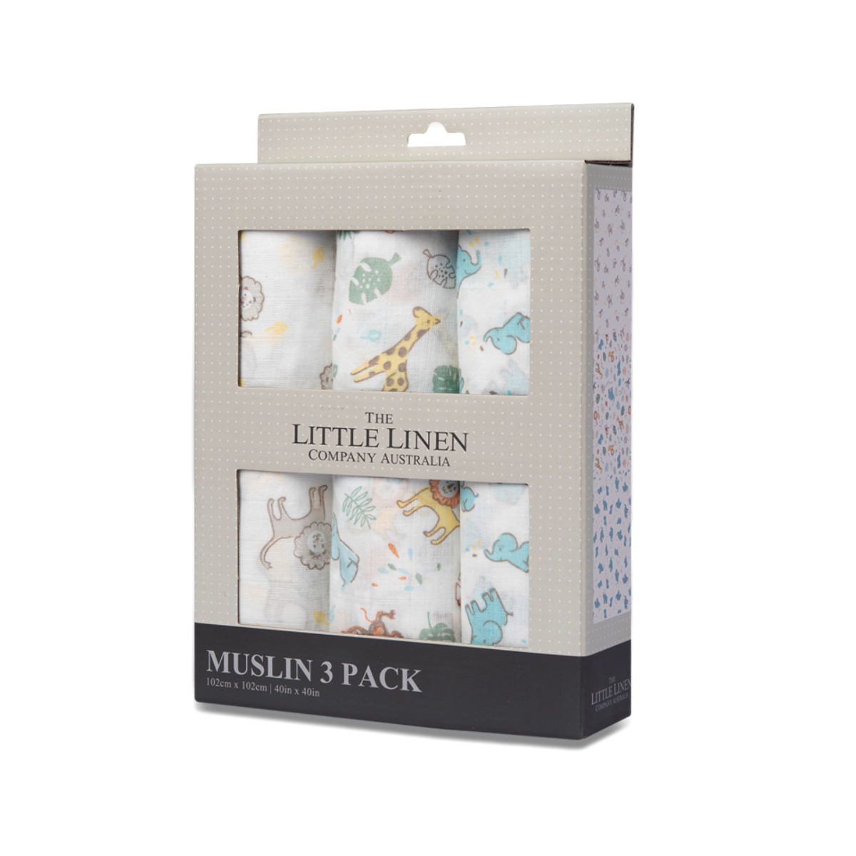 Little Linen 3 Pack Muslin Prints