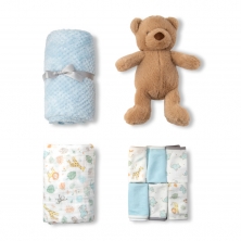 Little Linen Boxed Gift Set-Safari Bear