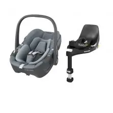 Maxi Cosi Pebble 360 i-Size Baby Car Seat + FamilyFix 360 Base - Essential Grey