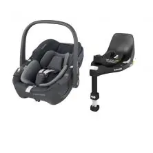 Maxi Cosi Pebble 360 i-Size Baby Car Seat + FamilyFix 360 Base - Essential Graphite