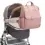 Babymel Robyn Convertible Backpack - Faux Leather Dusty Pink
