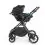 Ickle Bubba Cosmo Black Frame Travel System With Stratus i-Size Carseat & Isofix Base-Graphite Grey