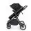 Ickle Bubba Cosmo Gunmetal Frame Travel System With Stratus i-Size Carseat & Isofix Base-Black