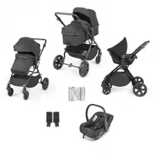 Ickle Bubba Comet All-in-One Travel System with Astral Car Seat - Black