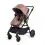 Ickle bubba Comet All-in-One Travel System with Astral Car Seat-Dusky Pink