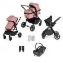 Ickle Bubba Comet All-in-One Travel System with Astral Car Seat - Dusky Pink