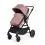 Ickle bubba Comet All-in-One Travel System With Stratus i-Size Carseat & Isofix Base-Dusky Pink