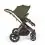 Ickle Bubba Stomp Luxe Bronze Frame Travel System With Stratus i-Size Carseat & Isofix Base-Woodland