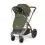 Ickle Bubba Stomp Luxe Bronze Frame Travel System With Stratus i-Size Carseat & Isofix Base-Woodland