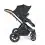 Ickle Bubba Stomp Luxe Black Frame Travel System With Stratus i-Size Carseat & Isofix Base-Midnight