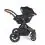 Ickle Bubba Stomp Luxe Black Frame Travel System With Stratus i-Size Carseat & Isofix Base-Charcoal Grey