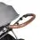 Ickle Bubba Stomp Luxe Silver Frame Travel System With Stratus i-Size Carseat & Isofix Base-Pearl Grey