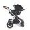 Ickle Bubba Stomp Luxe Silver Frame Travel System With Stratus i-Size Carseat & Isofix Base-Desert