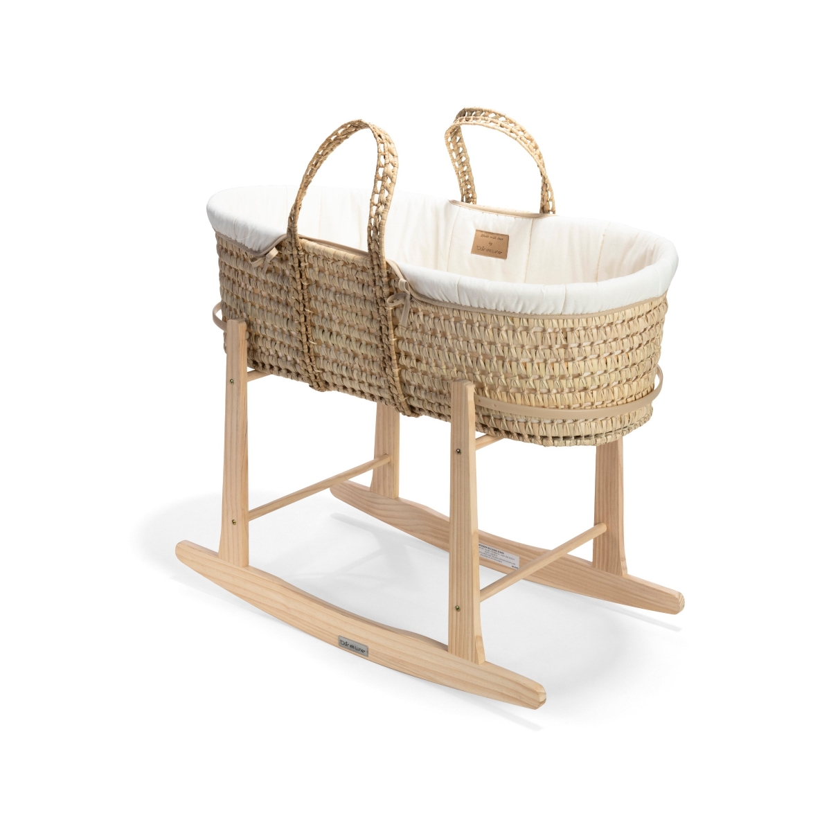 Clair De Lune Organic Palm Moses BasketCream