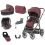 BabyStyle Oyster 3 City Grey Finish 7 Piece Luxury Travel System-Berry