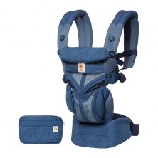Ergobaby Omni 360 Cool Air Mesh Baby Carrier-Blue Blooms (2022)