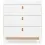CuddleCo Rafi 3 Drawer Dresser-Oak/White