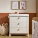 CuddleCo Rafi 3 Drawer Dresser & Changer-Oak/White