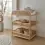 CuddleCo Aria Rattan Changing Table-Natural