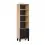 CuddleCo Rafi Bookcase-Oak/Black