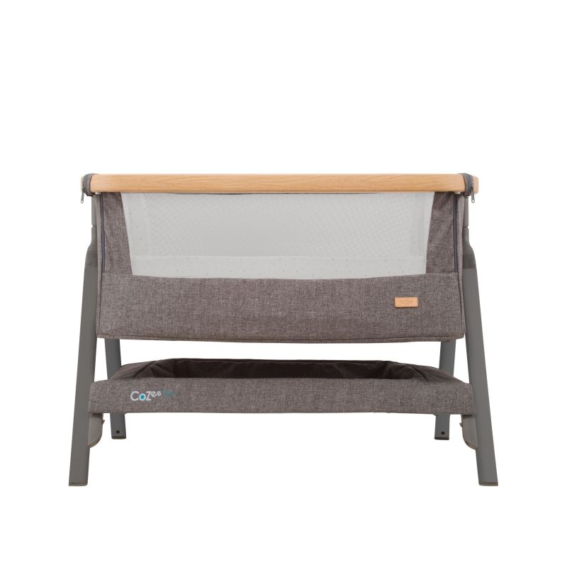 Tutti Bambini CoZee LITE Bedside CribOak/Charcoal (Exclusive to