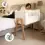 Gaia Hera Complete Sleep Cot & Co-Sleep Crib with Mattress-Natural/Walnut