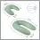 Babymoov U-shape Maternity Pillow (2 covers) - Green Dandelions