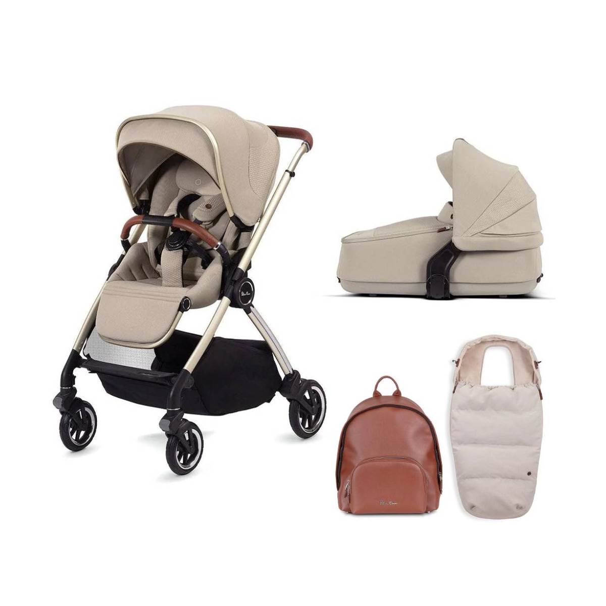 Silver Cross Dune With Compact Folding Carrycot & Fashion Pack